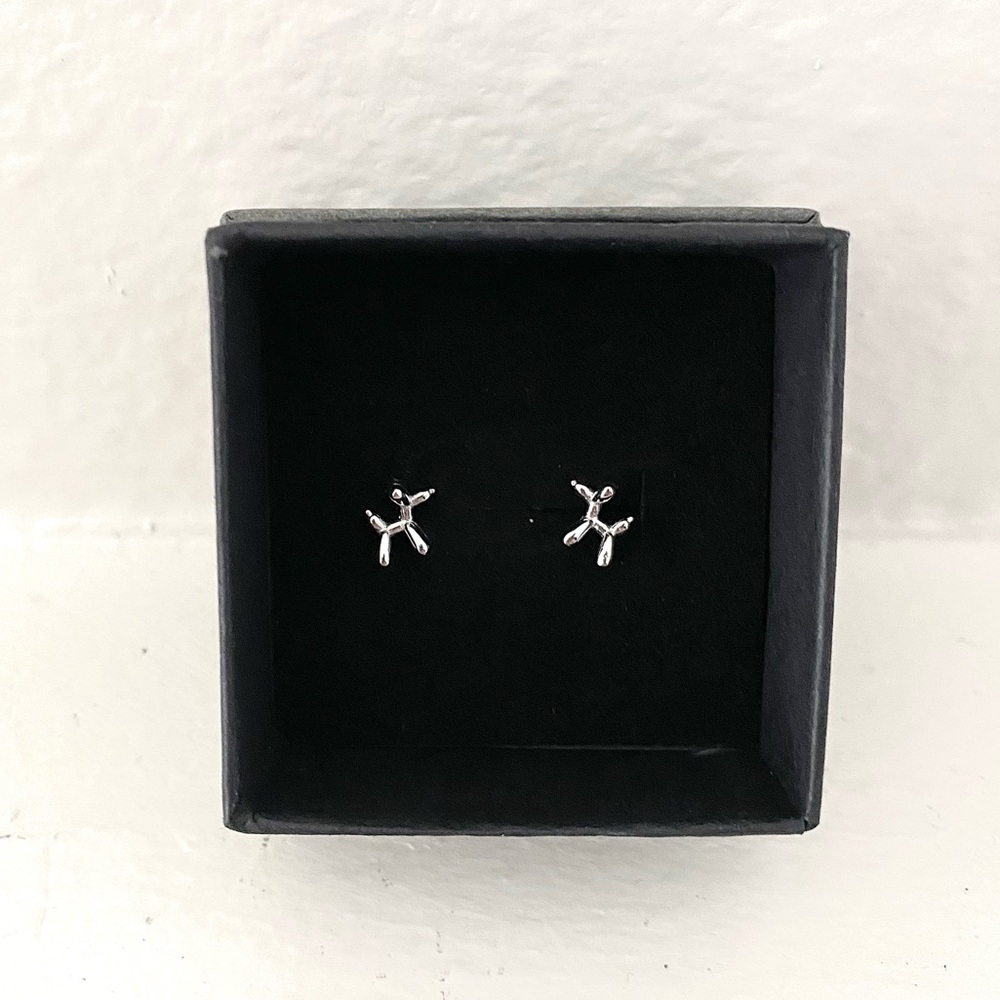 ✨Sterling Silver Balloon Dog Earrings - Picture 2 of 8
